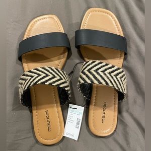 Slide style sandals boho design